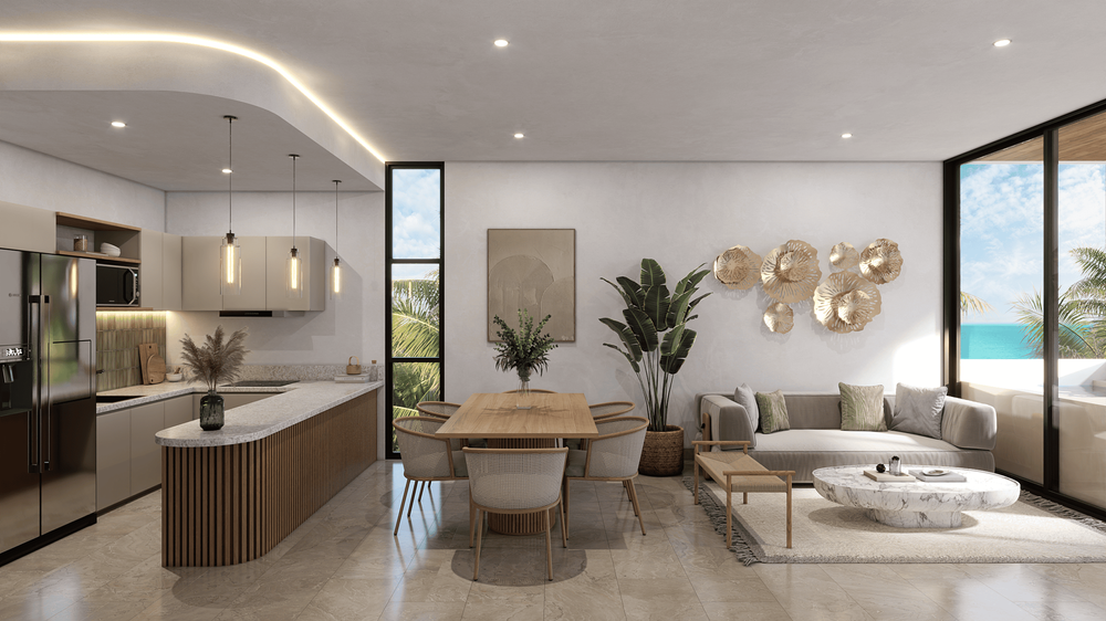 Departamentos a la venta en Telchac Puerto, Yucatán