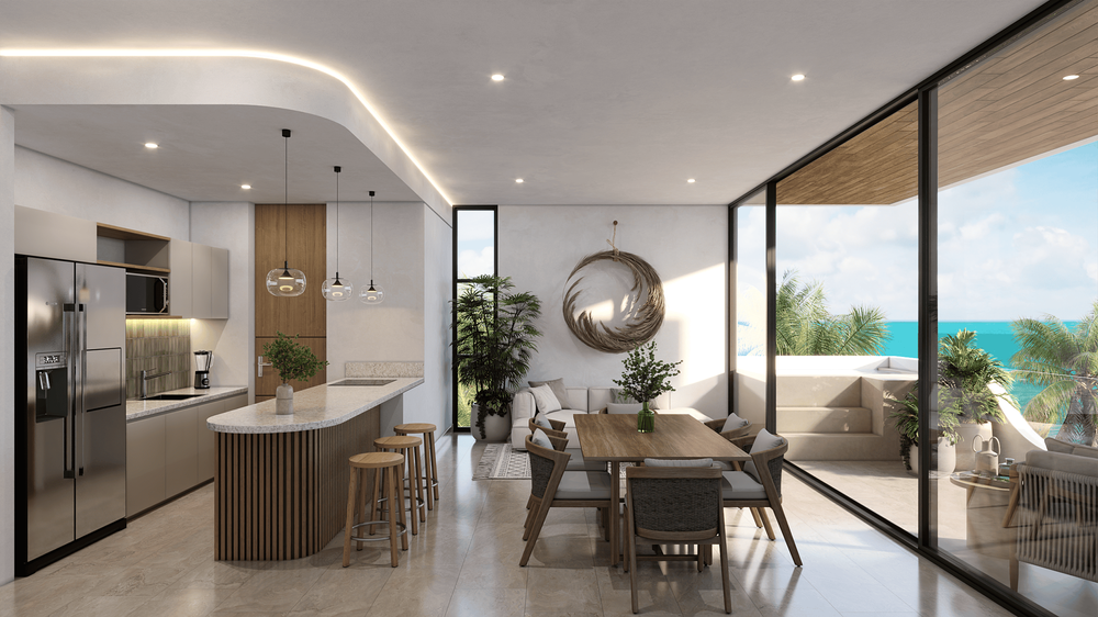 Departamentos a la venta en Telchac Puerto, Yucatán