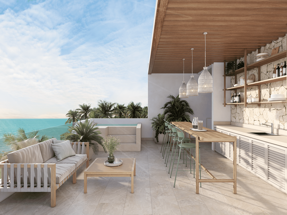 Departamentos a la venta en Telchac Puerto, Yucatán