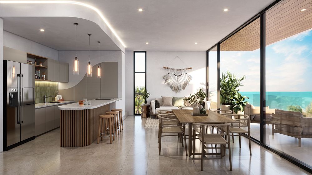 Departamentos a la venta en Telchac Puerto, Yucatán