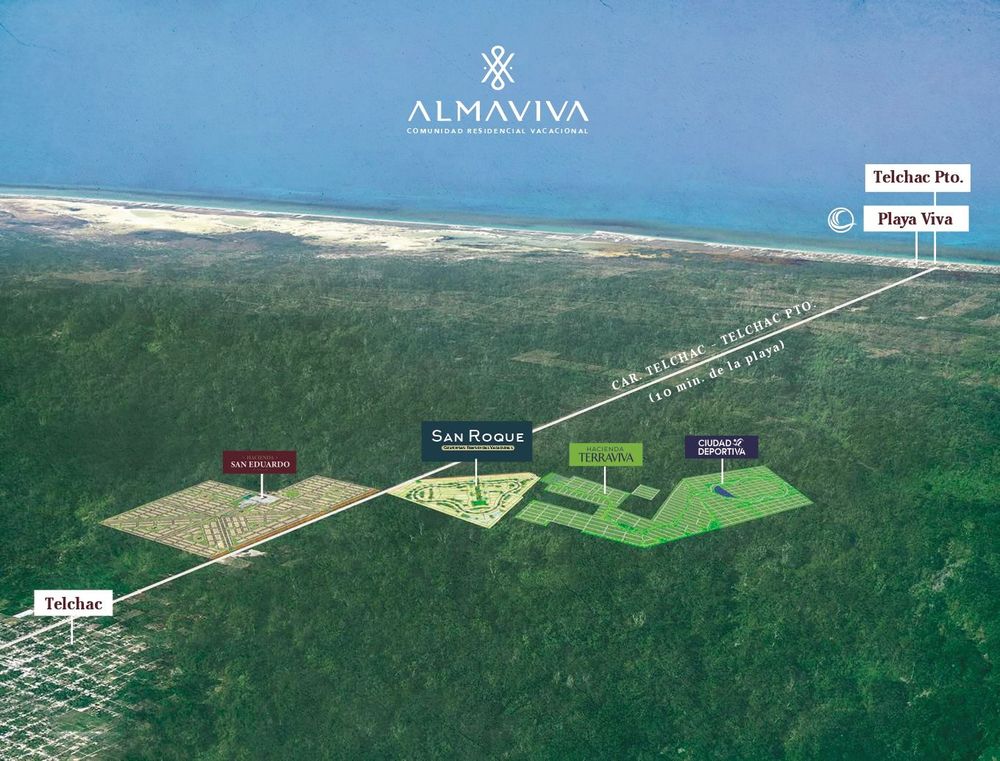 Terrenos a la venta en Telchac Puerto, Yucatán