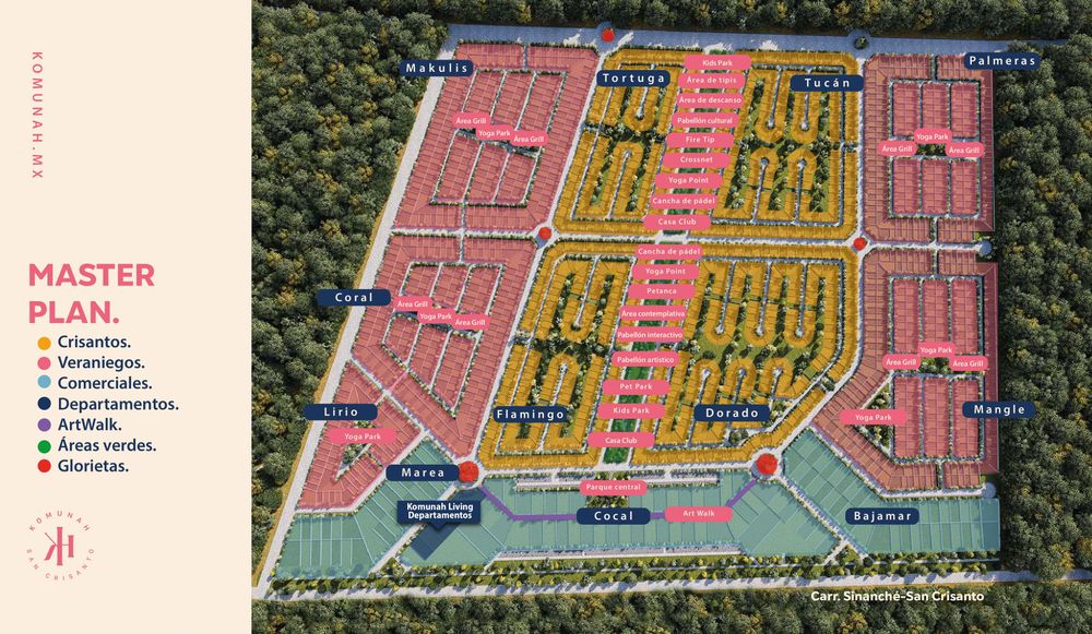 Terrenos a la venta en San Crisanto, Yucatán
