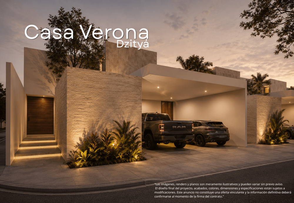 Casas Verona Dzityá - Vista principal